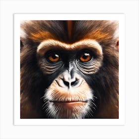 Chimpanzee Portrait 15 Art Print