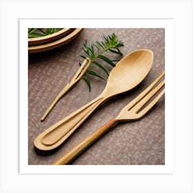 Forks And Spoons 3 Art Print