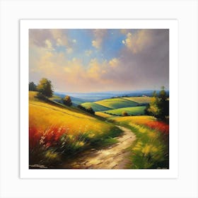 Path In The Countryside Art Print