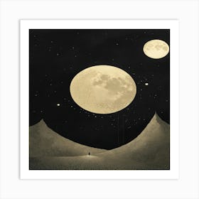 Full Moon 3 Art Print