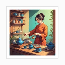 Tea Art 428 Art Print