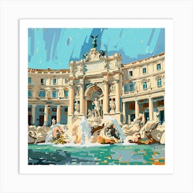 Trevi Fountain Vatican Art Print