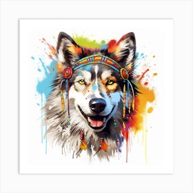 Wolf Painting Art Print