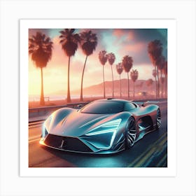 Futuristic Sports Car 101 Poster