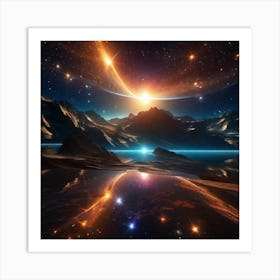 Space Landscape 2 Art Print