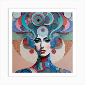 Psychedelic Woman 1 Art Print