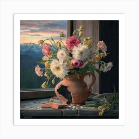 Vase Of Flowers 1 Art Print