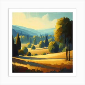 Landscape Painting 148 Art Print