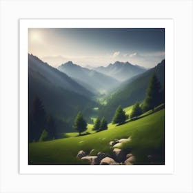 Landscape Stock Videos & Royalty-Free Footage 6 Art Print