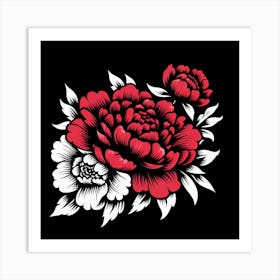 Peony Flower 3 Art Print