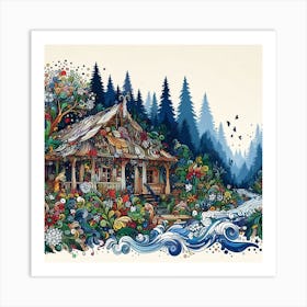 House In The Forest Art Print
