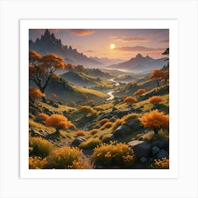 Twilight Forest Art Print