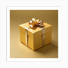 Gold Gift Box 6 Art Print