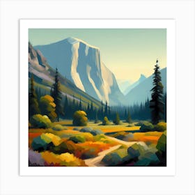 Yosemite Landscape 2 Art Print