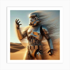Stormtrooper In The Desert Art Print