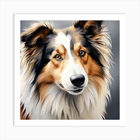 Collie Art Print