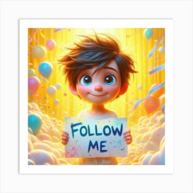 Follow Me 10 Art Print