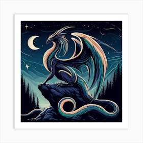 Hecates Dragon 2 Art Print