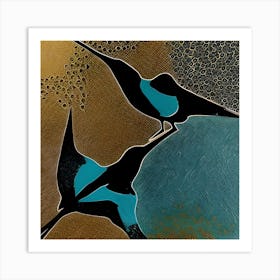 Abstract Birds Art Print