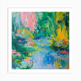 Colourful Gardens Claude Monet Foundation Gardens France 4 Art Print