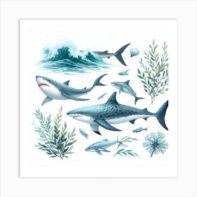 Shark Art Print