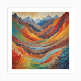 'River Of Color' Art Print