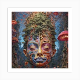 Psychedelic Forest Art Print