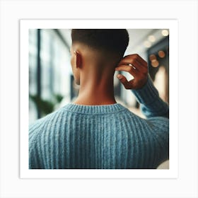 Back View Of A Man Art Print