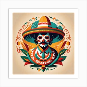 Mexican Skull 27 Art Print