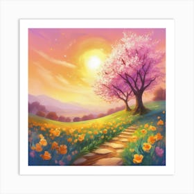 Cherry Blossoms 3 Art Print