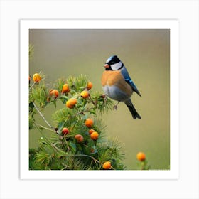 Tawny Tit 10 Art Print