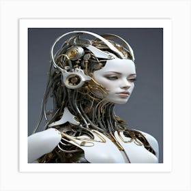 Default Generate A Hyperrealistic Image Of A Female Android Wi 2 Art Print