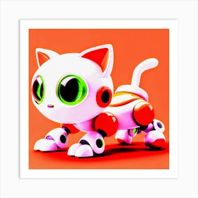 Robot Cat 1 Art Print