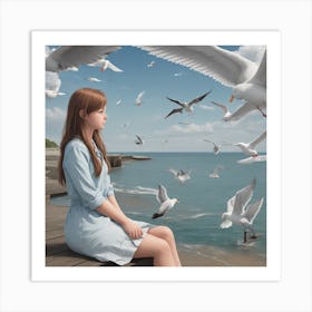 See girl Art Print