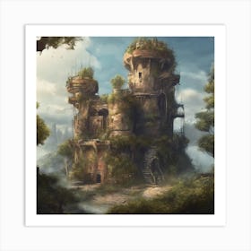 Fantasy Castle 18 Art Print