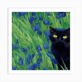 van goth black cat 1 Art Print