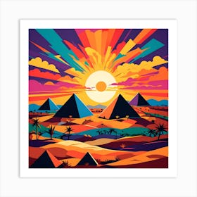 EGYPTIAN LANDSCAPE Art Print