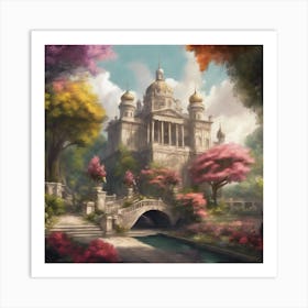 Castle In The Forest 2 Art Print