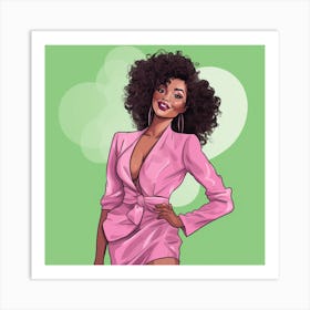 Afro Girl 16 Art Print