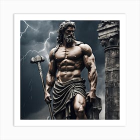 Greek God Of War Art Print