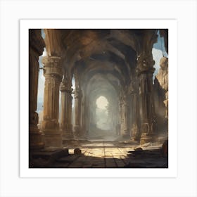 Ruins Of An Ancient City 1 Art Print