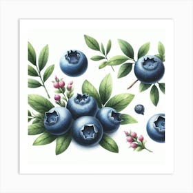 Blueberry 1 Art Print