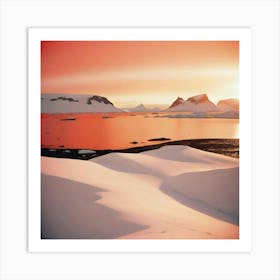 Antarctic Sunset Art Print