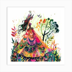 Fairy In The Forest Art Print