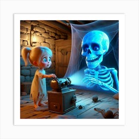 Skeleton Art Print