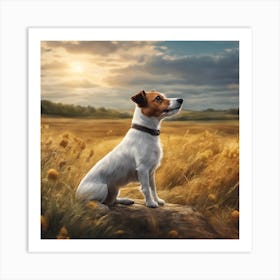 Jack Russell Terrier proud Art Print