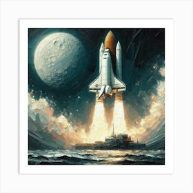 Space Shuttle Launch 1 Art Print