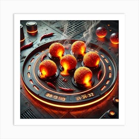 A Sci Fi Themed Dish Called Lava Bites Art Print