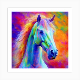 Rainbow Horse Art Print