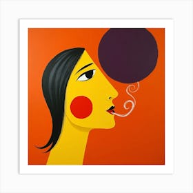 Smoky Art Print